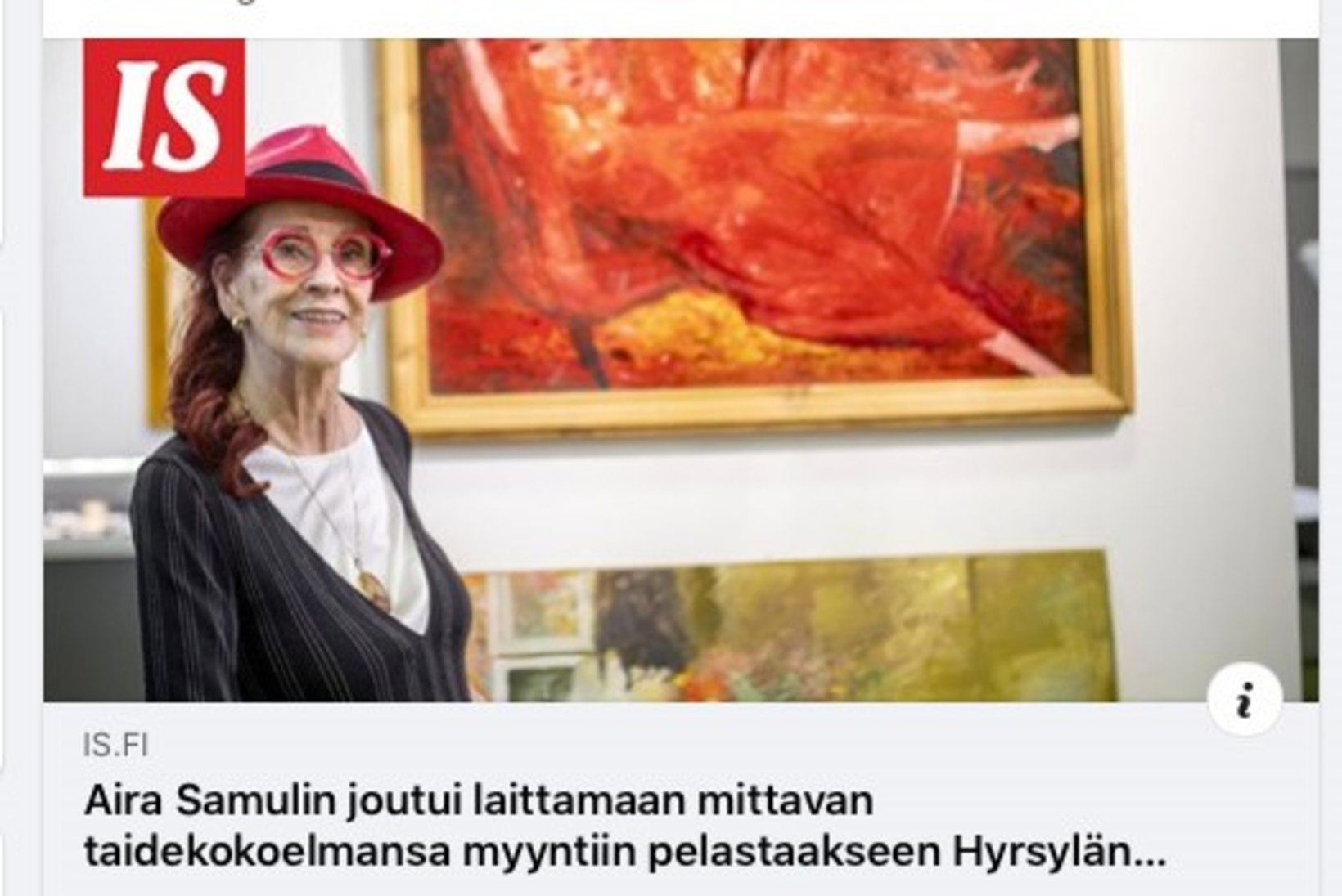 Legendaarne soomlanna müüs oma Eesti kunsti kollektsiooni oksjonil maha
