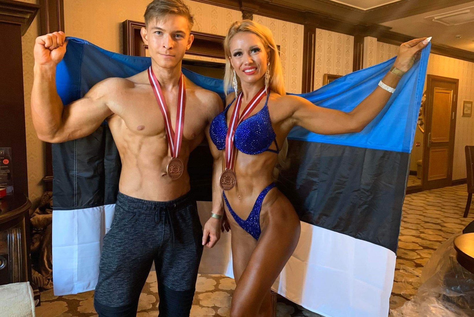 FOTOD | Eesti fitnessisportlased võitsid Lätis toimunud mainekal võistlusel arvukalt medaleid