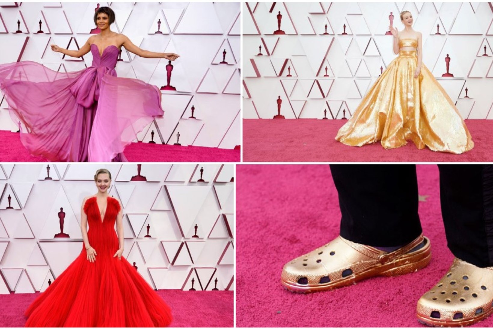 FOTOD | Oscarite punasel vaibal võidutsesid glamuur ja sära... ning Crocsid