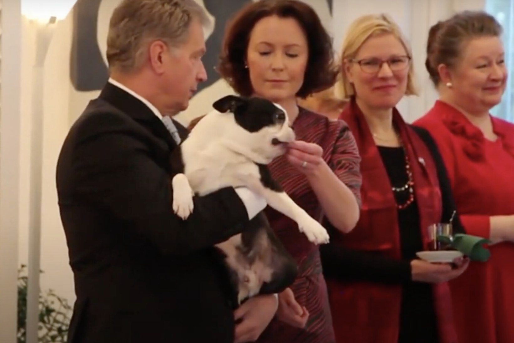 Soome president Sauli Niinistö leinab perelemmikut