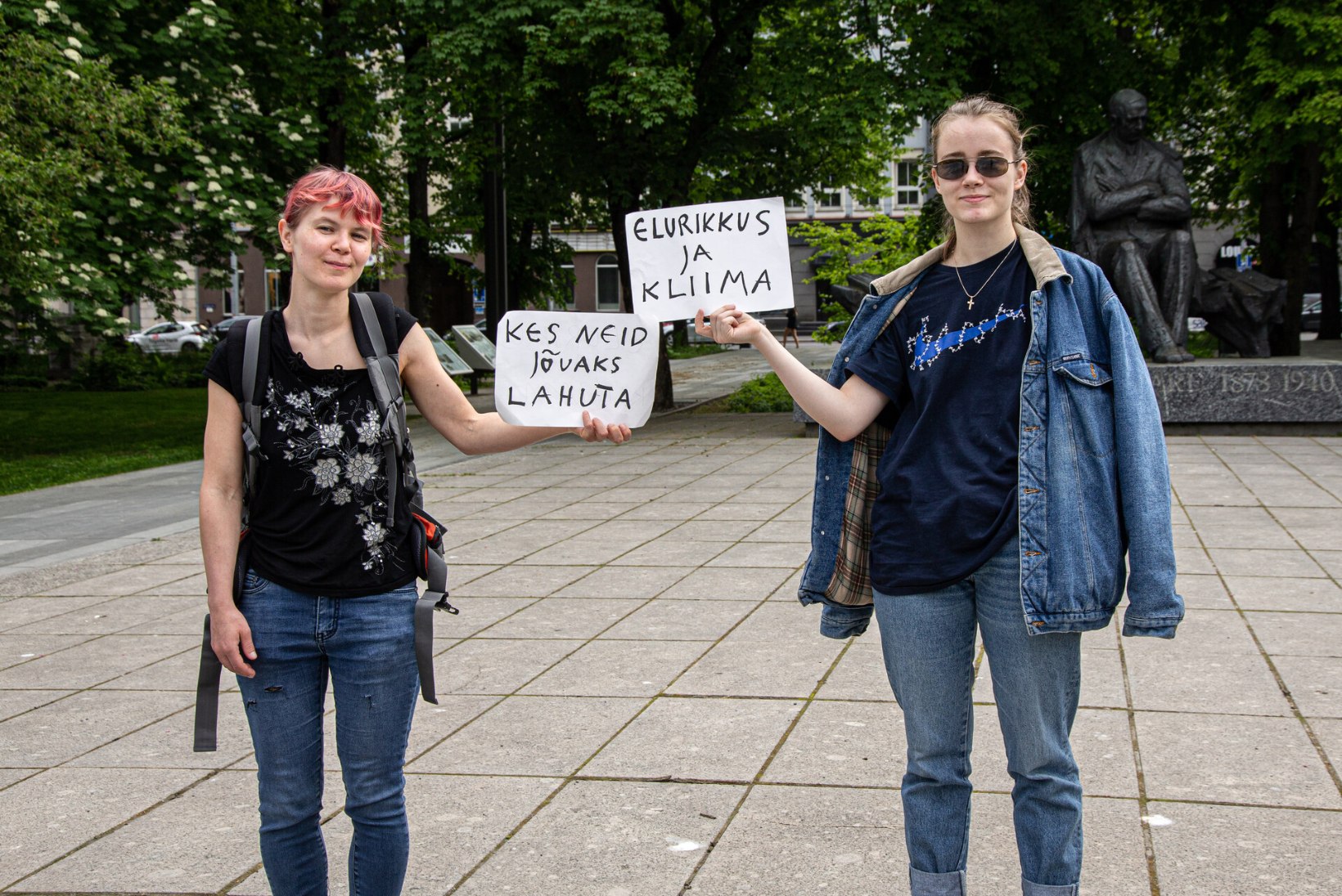 GALERII | EI ÕLITEHASELE! Noored kliimaaktivistid: „Poliitikud on seni ainult hämanud!"