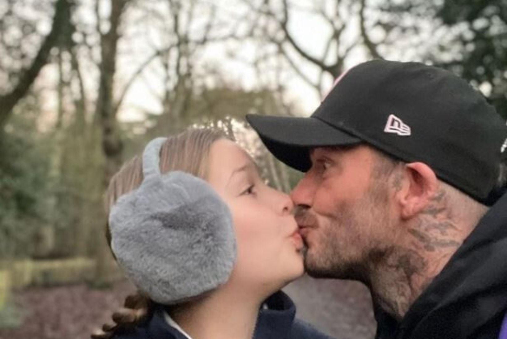 Fännid anuvad, et Beckham oma kümneaastast tütart ei musitaks
