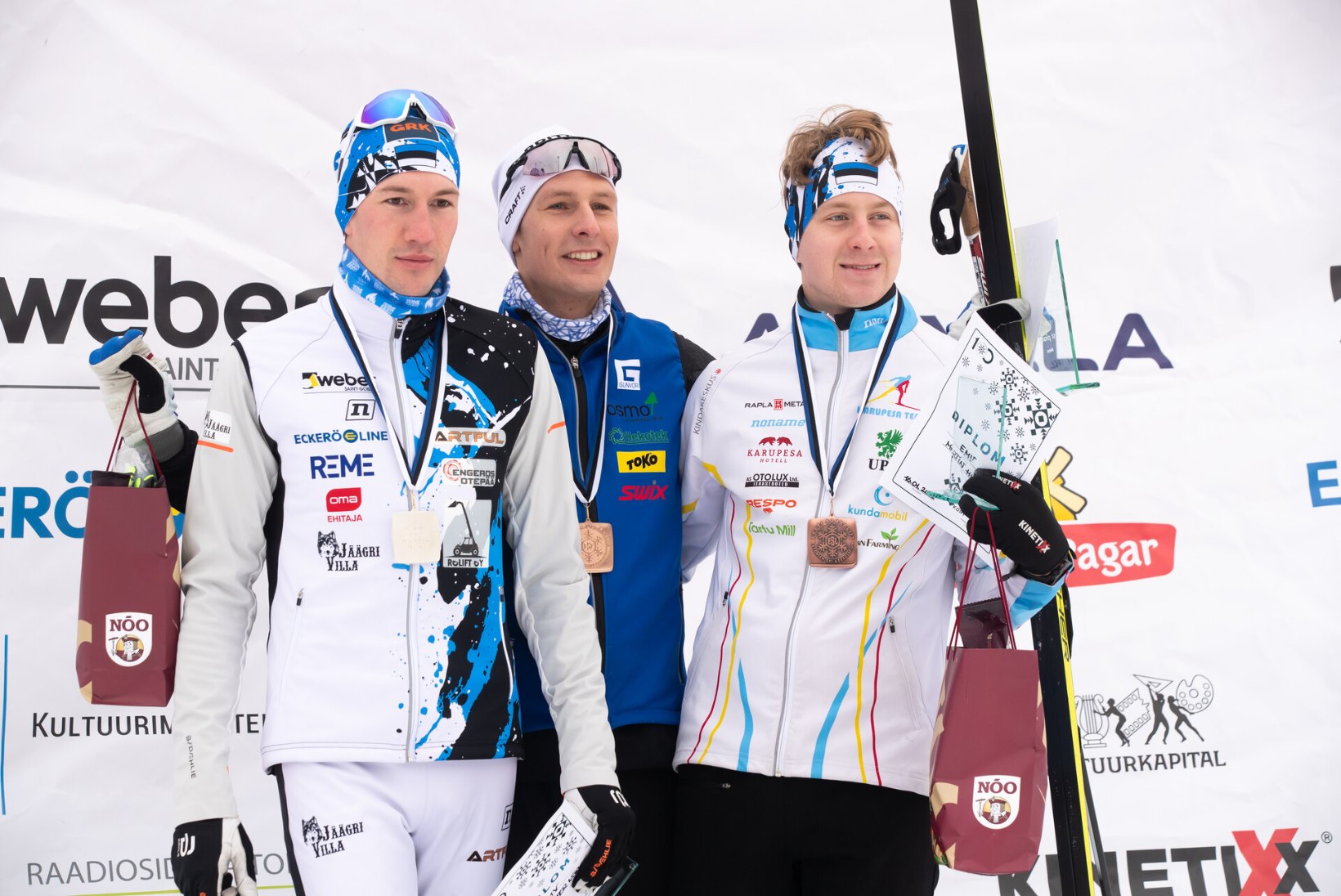 GALERII | Henri Roos võitis Eesti meistrivõistlustel Jaak Mae 20 aastat vanade suuskadega teisegi kulla