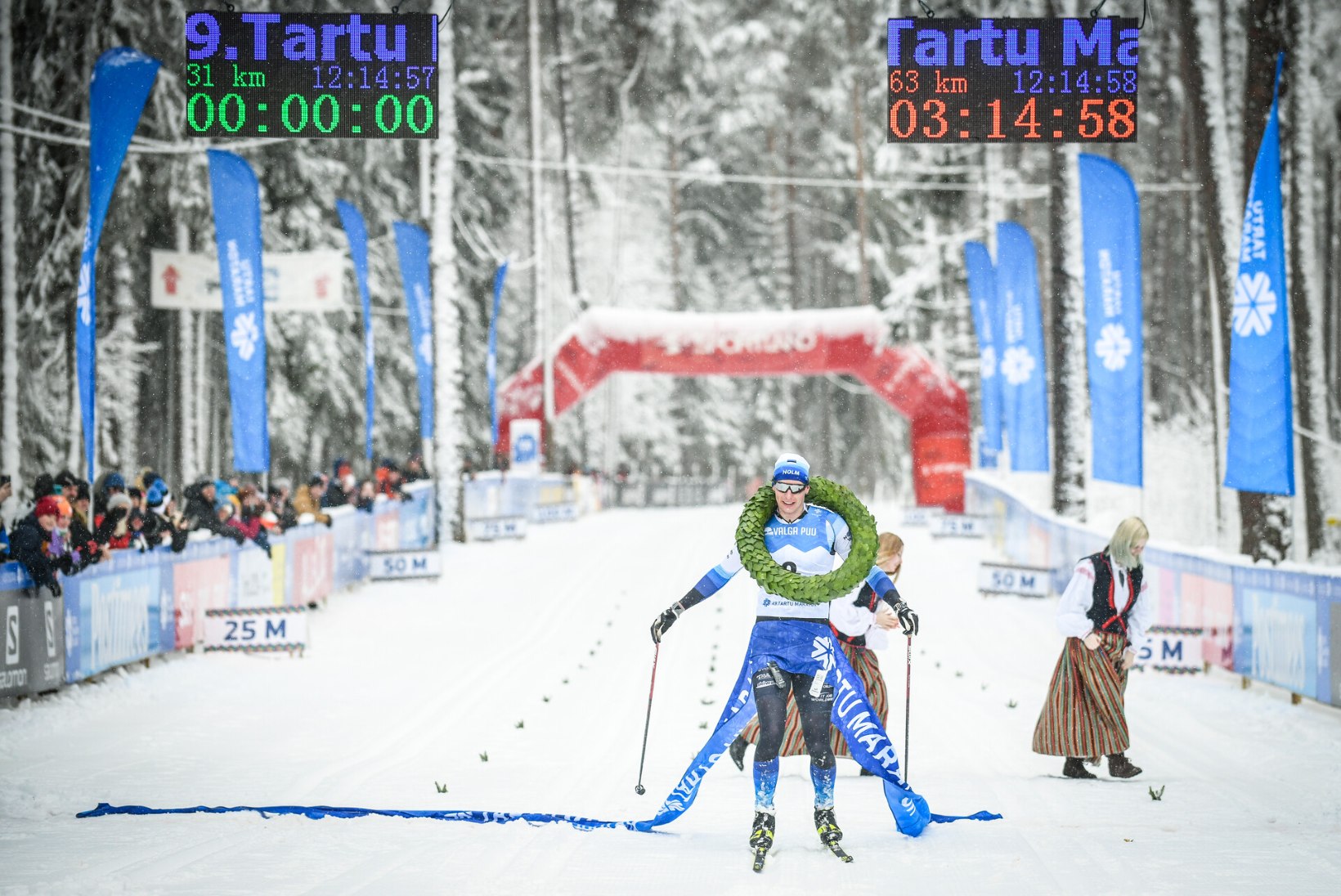 GALERII | Tartu maratoni võitis Henri Roos. Esimesena poodiumilt välja jäänud Andrus Veerpalu: ei olnud väga mingeid ootusi, tulin distantsi läbima