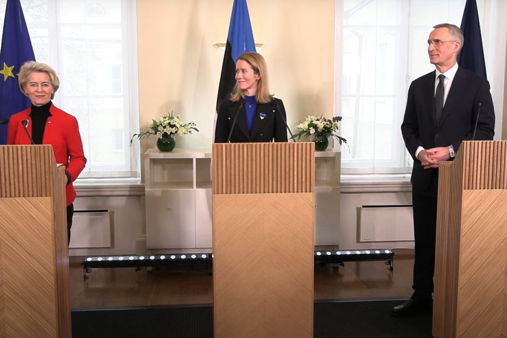 VIDEO | Kallas, von der Leyen ja Stoltenberg kõnelesid ühisel pressikonverentsil
