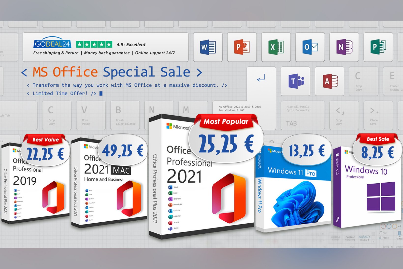 Ehtne Office 2021 ja Windows 10/11 erimüügis alates 8 eurost! Kuidas see on võimalik?