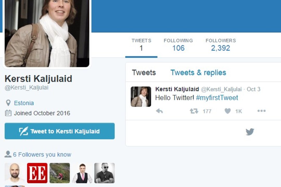Kersti Kaljulaidi sotsiaalmeediakontod on võltsitud
