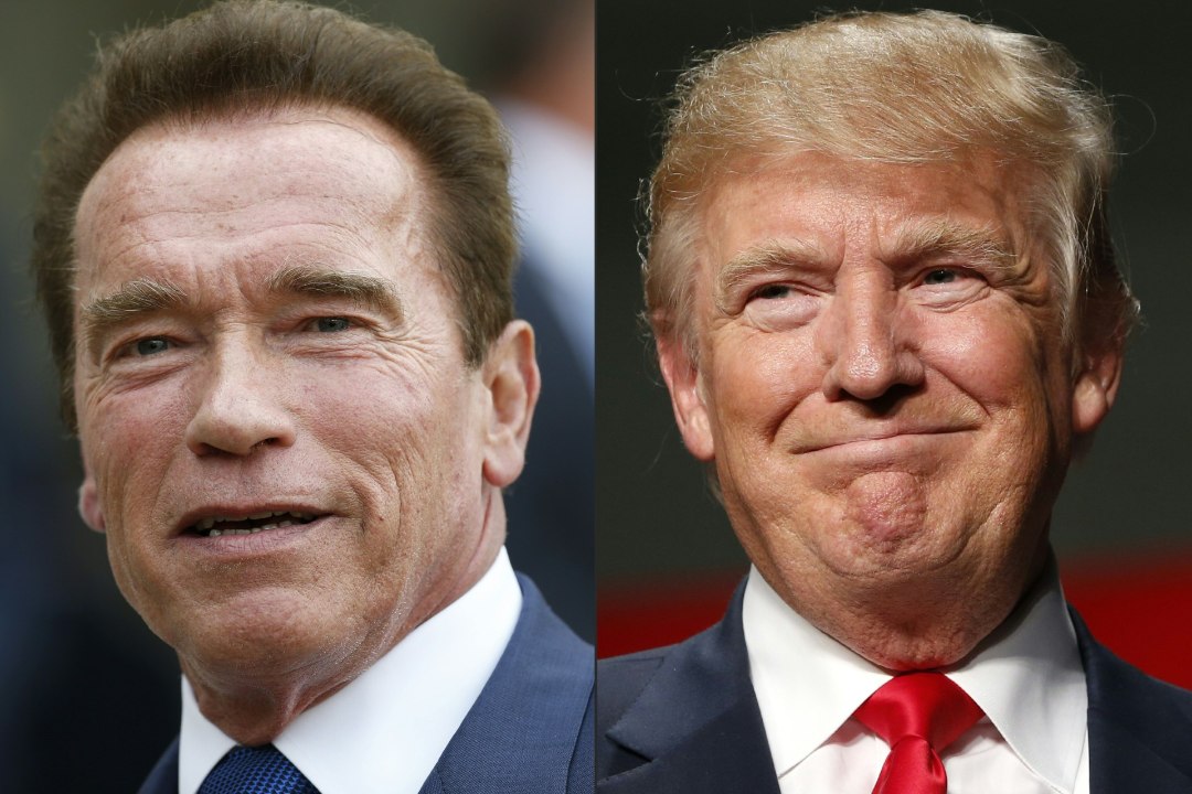 Donald Trump mõnitas oma mantlipärijat Schwarzeneggerit, Terminaator pani vastu