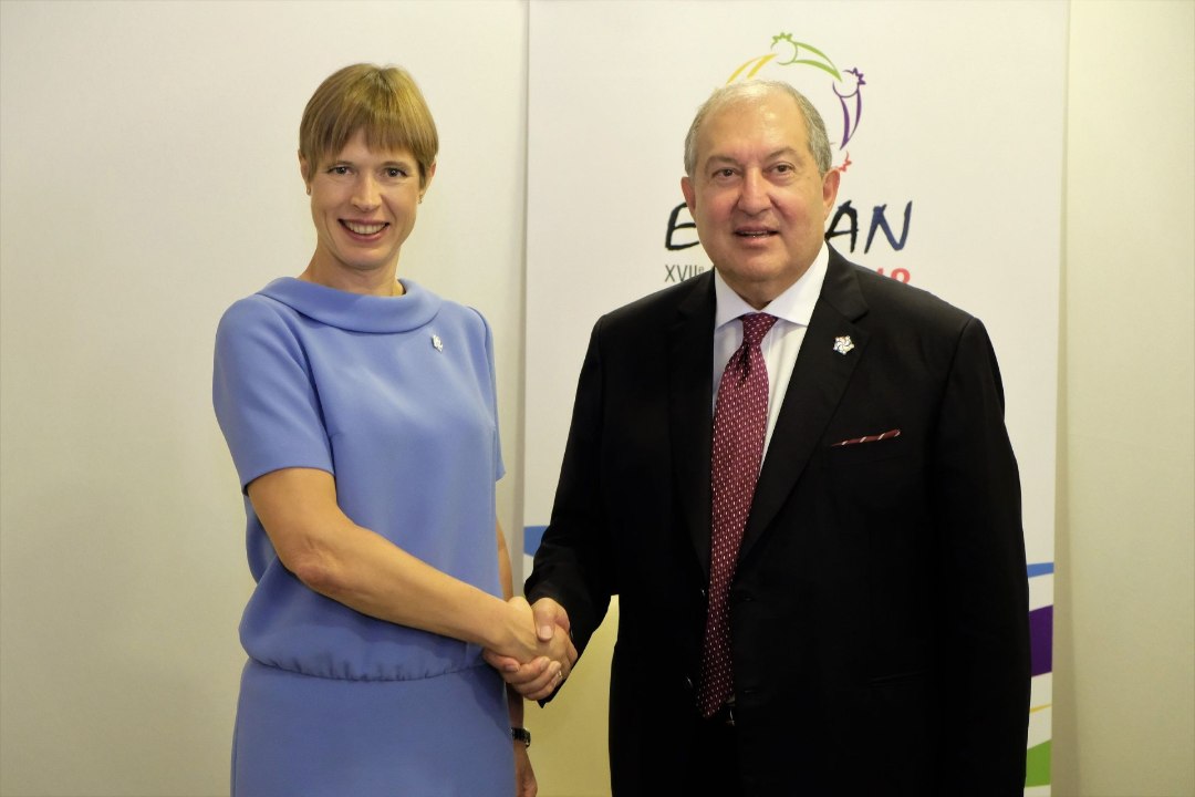 FOTOD | President Kaljulaid kohtus Jerevanis oma Armeenia kolleegiga