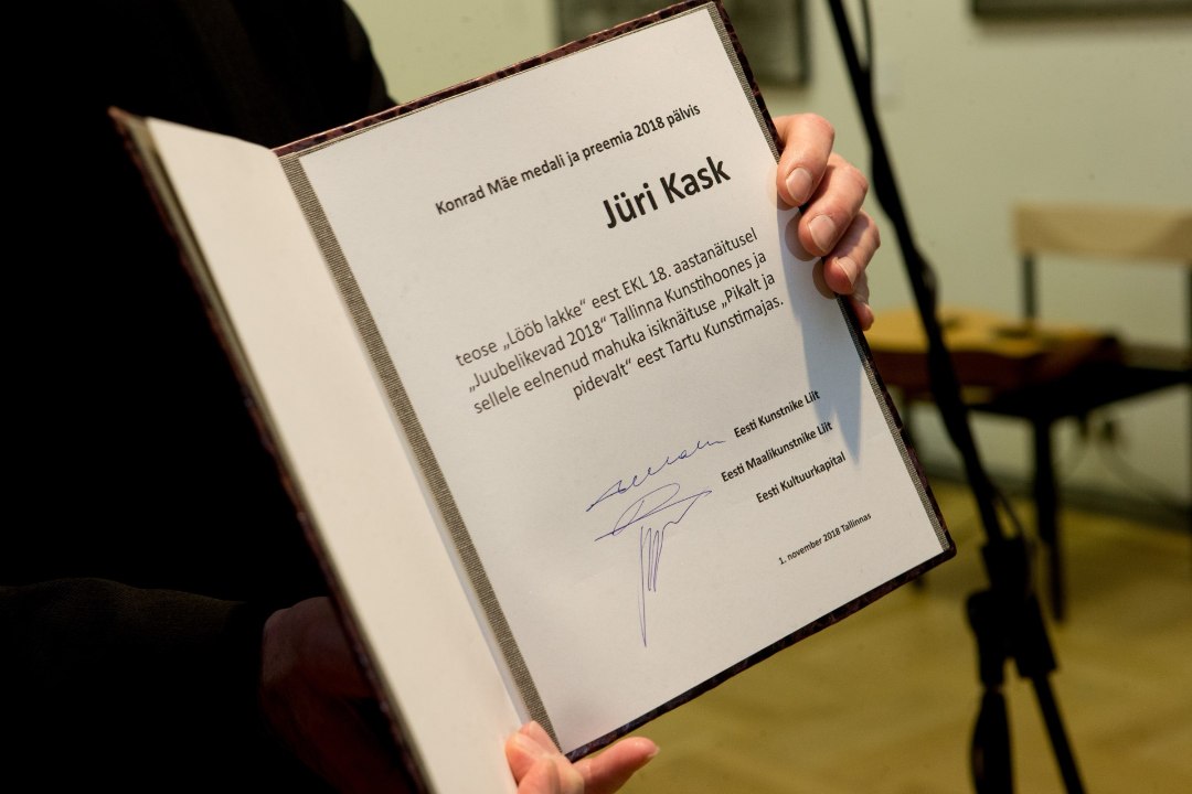 GALERII | Konrad Mäe preemia laureaat on Jüri Kask 