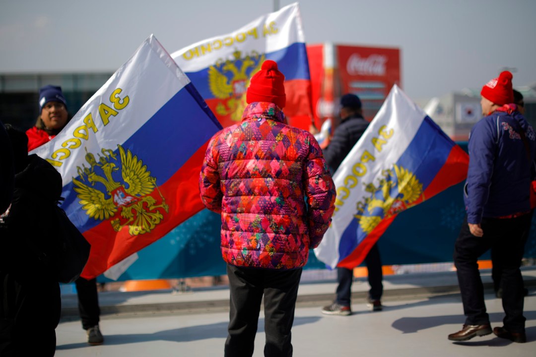 Korraldajad mures: Pyeongchangis lehvivad keelatud Venemaa lipud 