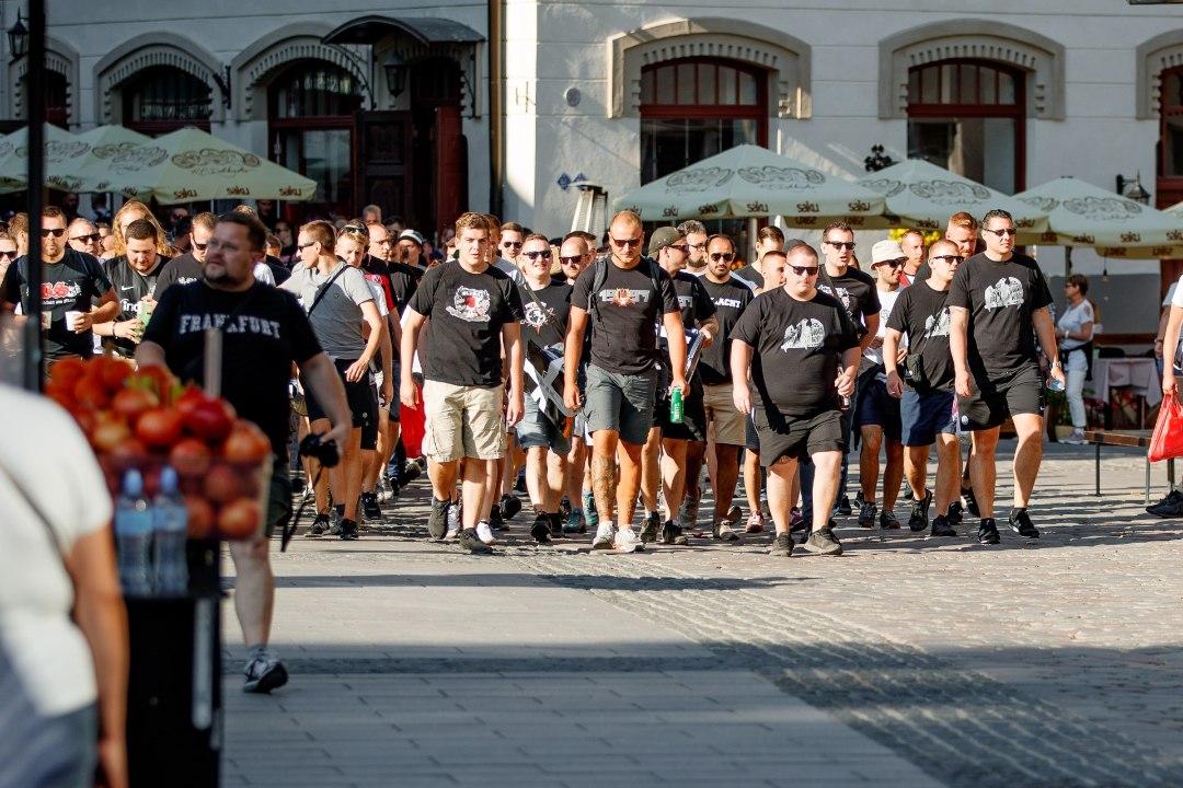 GALERII | Saksamaa jalgpallifännid vallutasid Tallinna tänavad! 