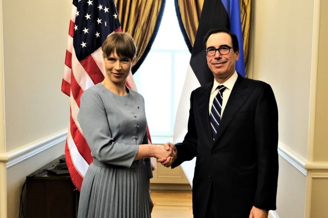 FOTOD | President Kaljulaid kohtus Washingtonis USA rahandusministri ja IMFi juhiga
