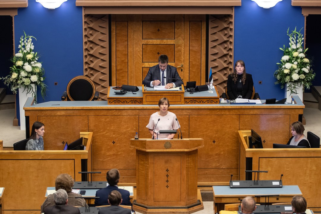 GALERII | Jüri Ratas ja Kersti Kaljulaid soovitasid riigikogul presidendivalimiste korda muuta
