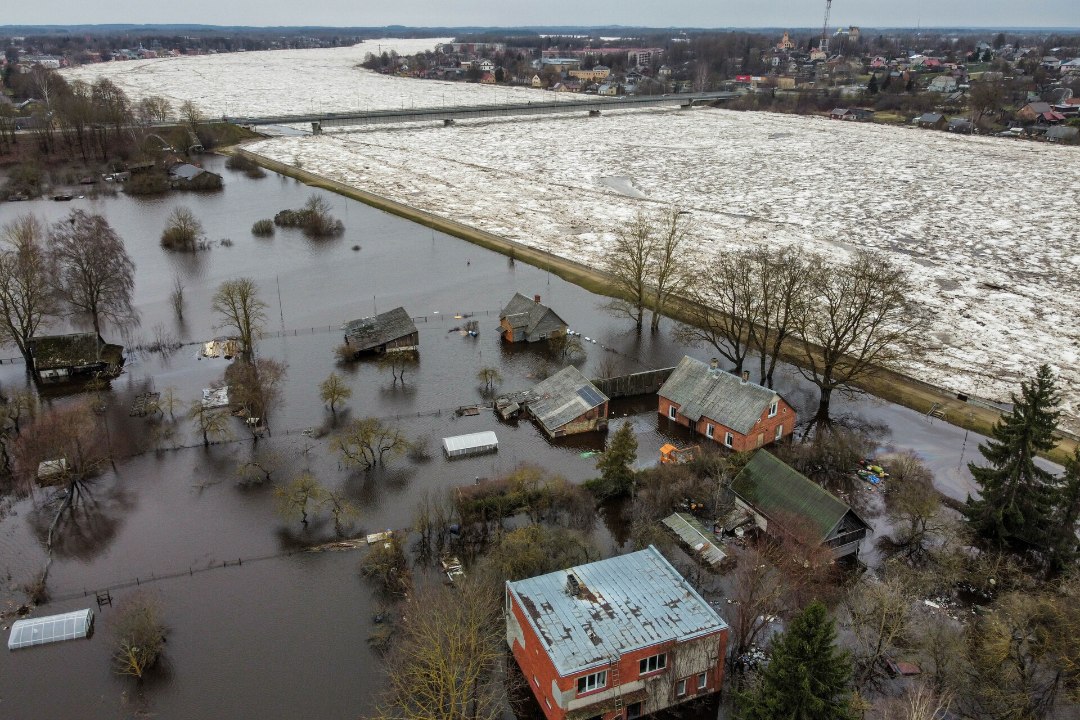 ÕHTULEHT LÄTIS | GALERII | Daugava jõe veetase on endiselt kriitiliselt kõrge