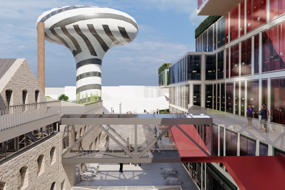 FOTOD | Telliskivi saab uue näo: alale kerkib mitmekümne meetri kõrgune seenekujuline hoone