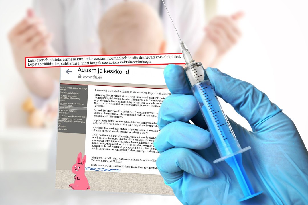 Ülikooli kodulehel oli väärinfo, et vaktsiinid põhjustavad autismi | Teadusprorektor: olukord on kahetsusväärne
