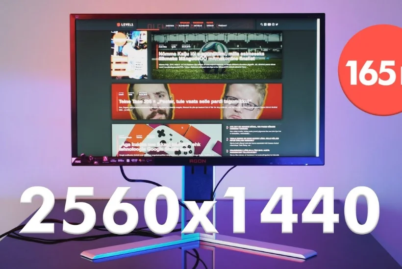 VIDEO | 165Hz on mängimiseks parim? Testime AOC AG241QG monitori!